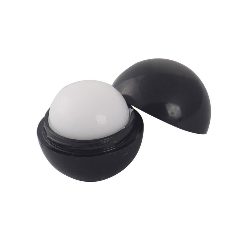 White spherical lip balm, in stock. Colored spherical lip balm.